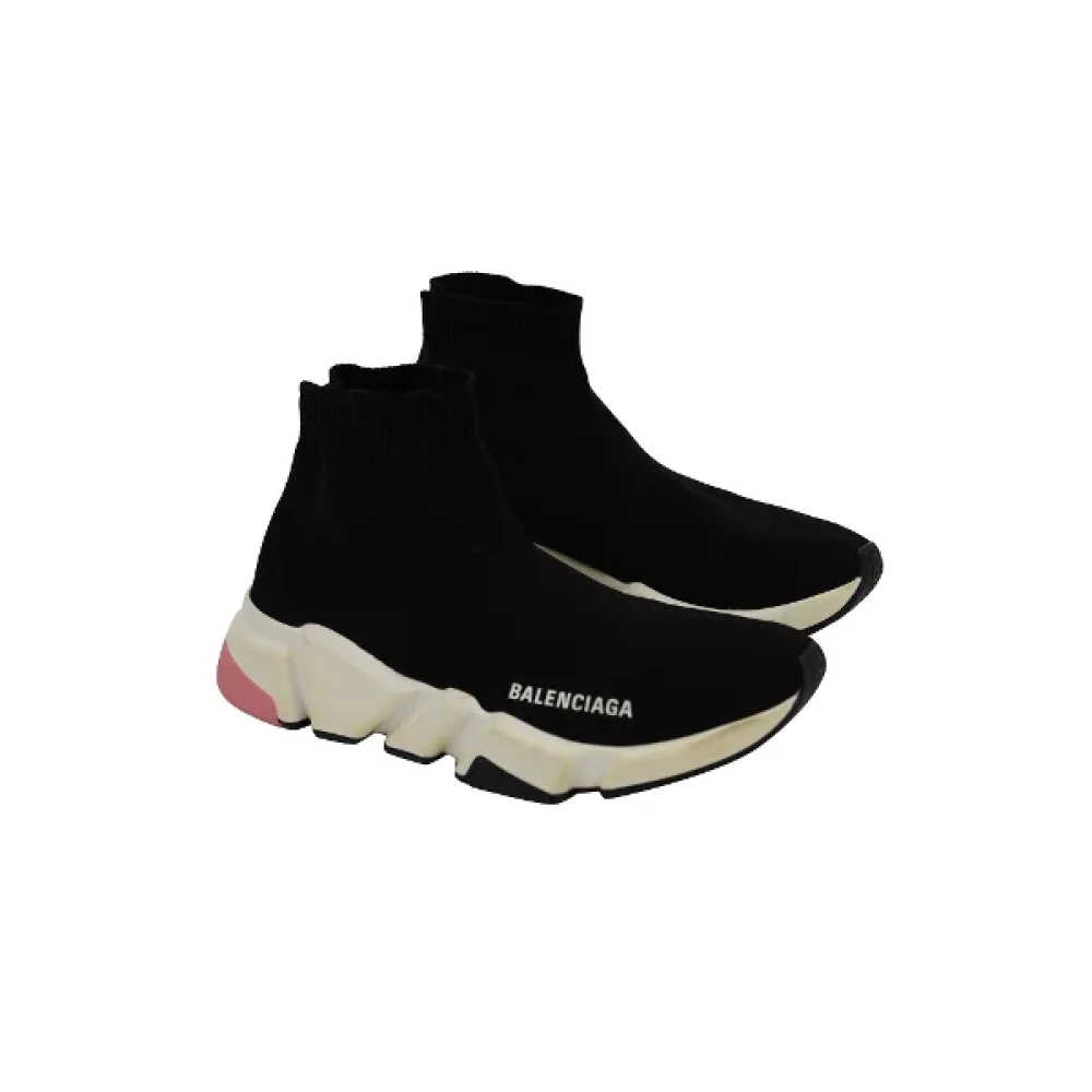 Balenciaga Vintage Pre-owned Polyester sneakers Black Dames