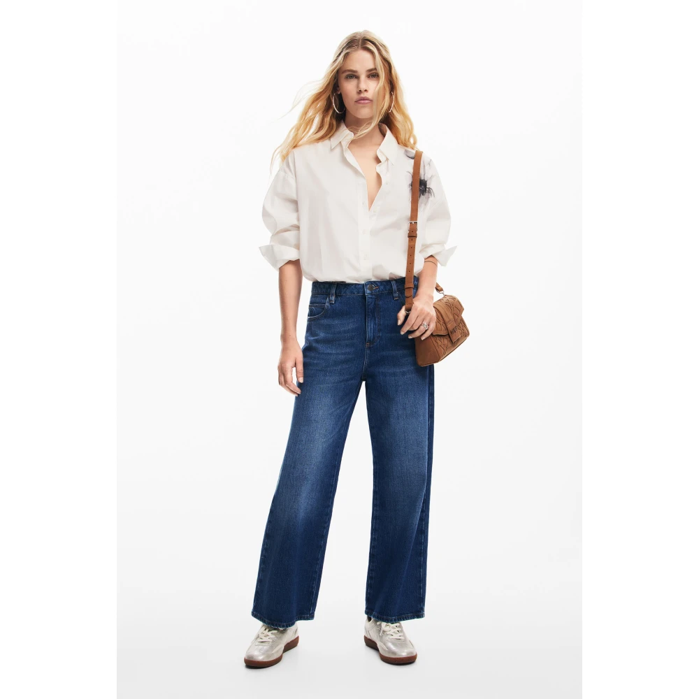 Desigual Bruine Schoudertas met Ritssluiting Brown Dames
