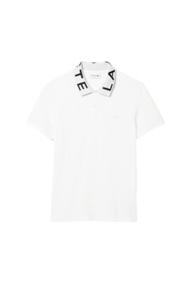 chemise-blanche-a-col-jacquard-et-logo
