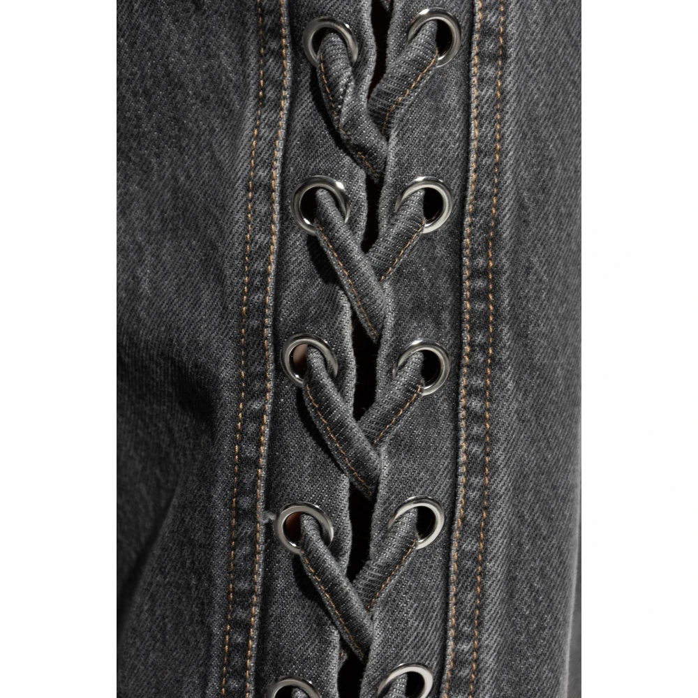 Rotate Birger Christensen Jeans met rechte pijpen Gray Dames