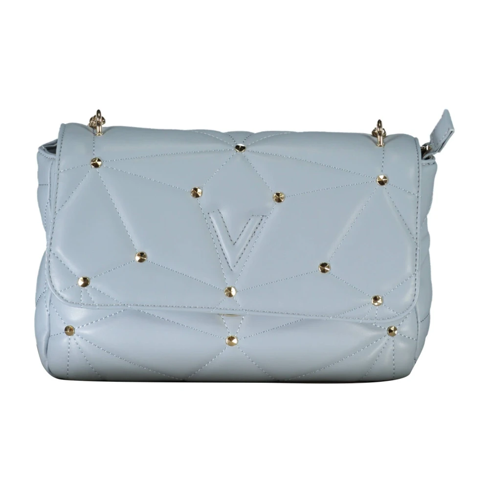 Valentino by Mario Valentino Blauwe Schoudertas met Rits Sluiting Blue Dames