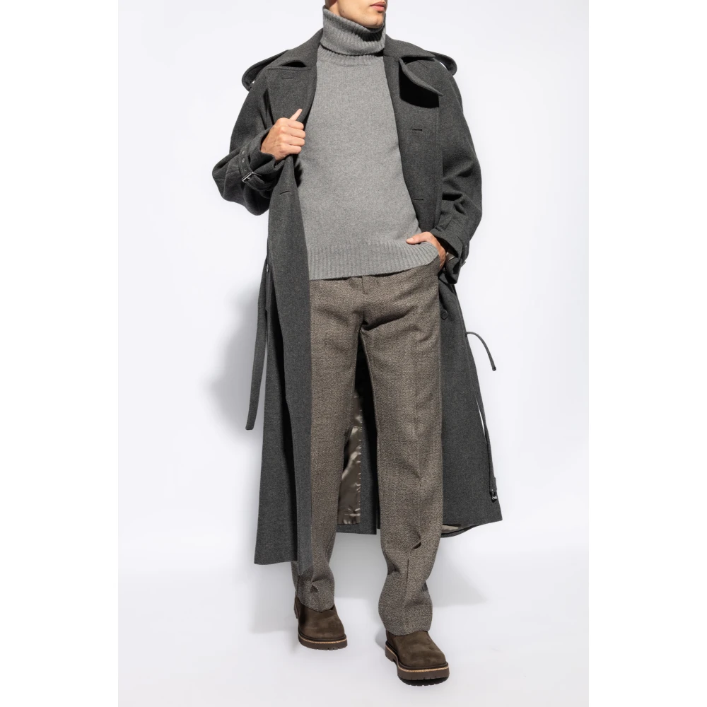 Ami Paris Geplooide broek door Alexandre Mattiussi Brown Heren