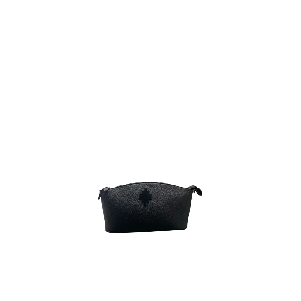 Marcelo Burlon Unisex Black Toilet Bags, One Size, Toilet Bag
