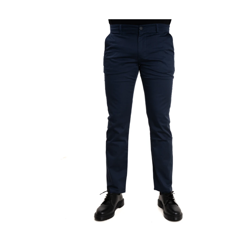 Armani Exchange Slim-fit Trousers Blue Heren