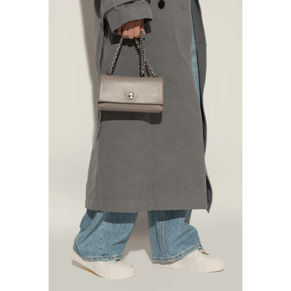 Marc Jacobs Leren schoudertas Gray Dames