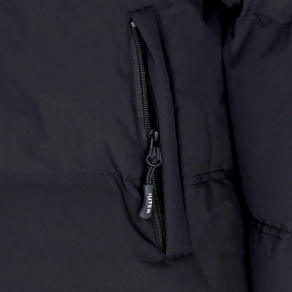Iuter Zwarte Puffer Donsjas met Verstelbare Capuchon Black Heren