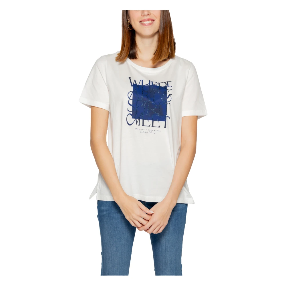 Street One Dames T-shirt Lente Zomer Collectie White Dames