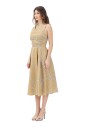 robe-midi-en-coton-beige-avec-motifs-iconiques
