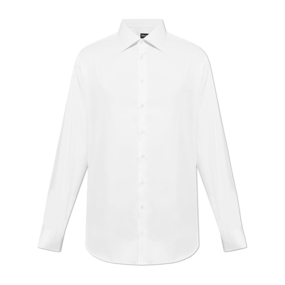 Giorgio Armani Klassiek overhemd White Heren