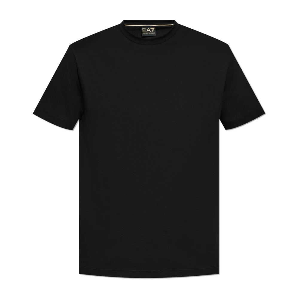 Emporio Armani EA7 Katoenen T-shirt Black Heren