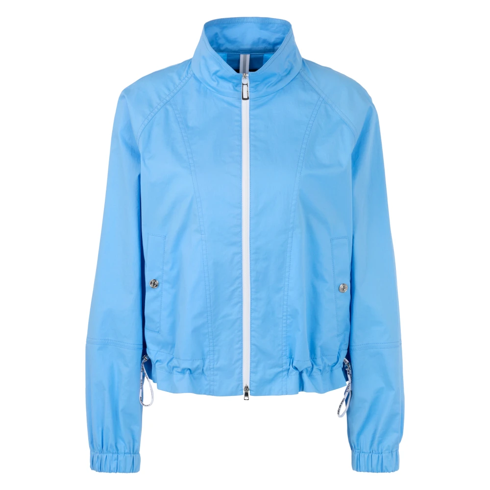 Marc Cain Women's Blue Light Jackets, M, Sporty Bomber Jacket