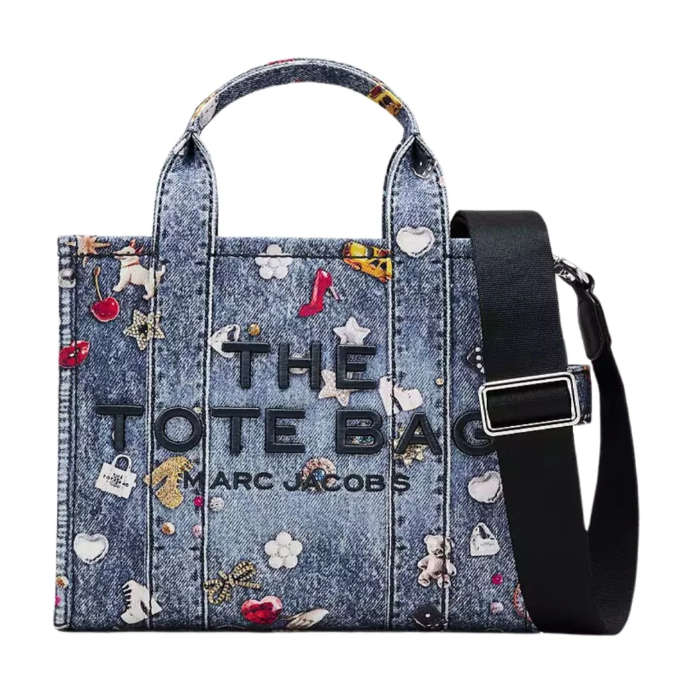 Marc Jacobs, Tote Bags, female, Multicolor, Size: ONE SIZE The Trompe L'Oeil Trinket Small Tote Bag