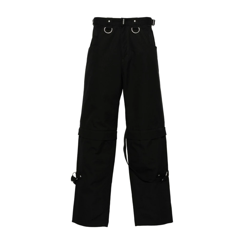 Givenchy Zwarte katoenen broek met noppen Black Heren