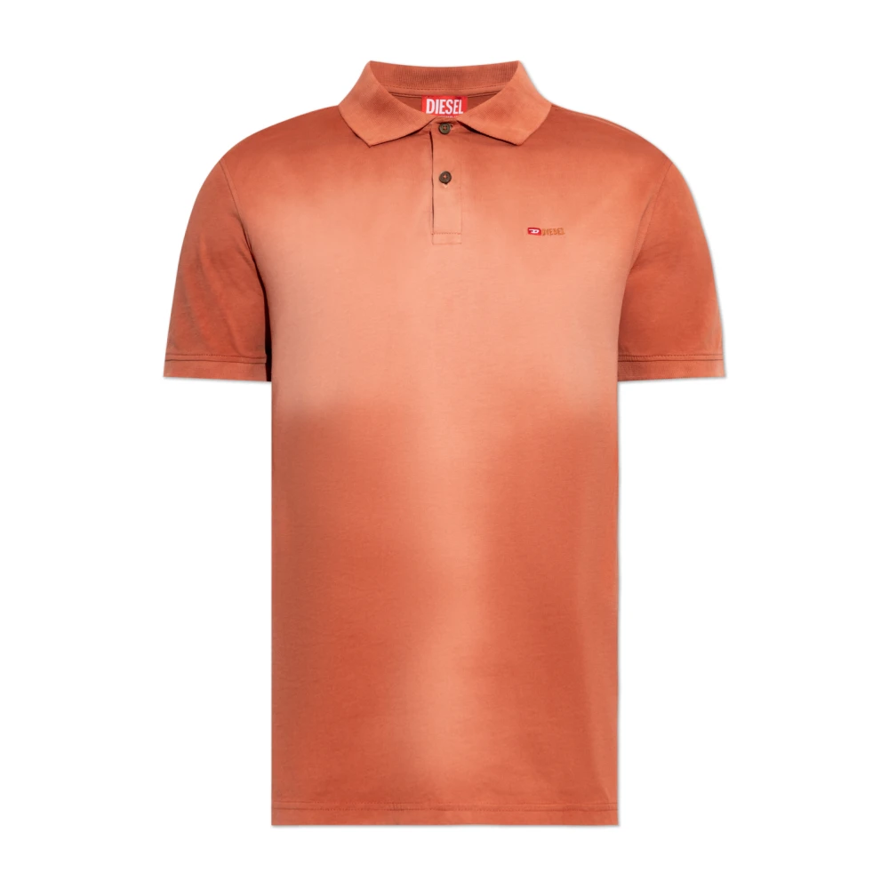 Diesel Mannelijk Oranje Tops Heren, 3XL, Katoen, Polo T-Rejust-R3