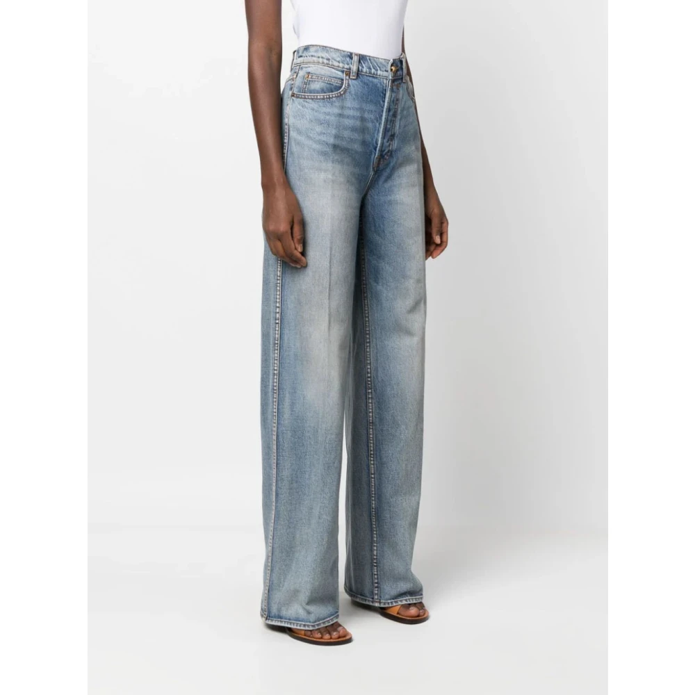 Zimmermann Wide-Leg High-Rise Jeans Blue Dames