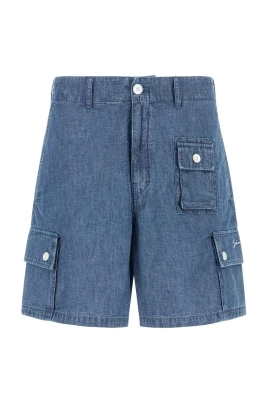 Chambray Cargo Shorts