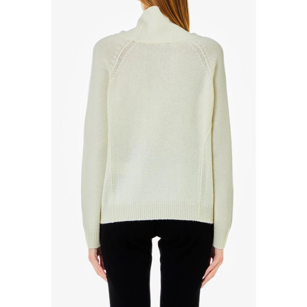 Liu Jo Gesloten Gebreide Trui met Ronde Hals Gray Dames