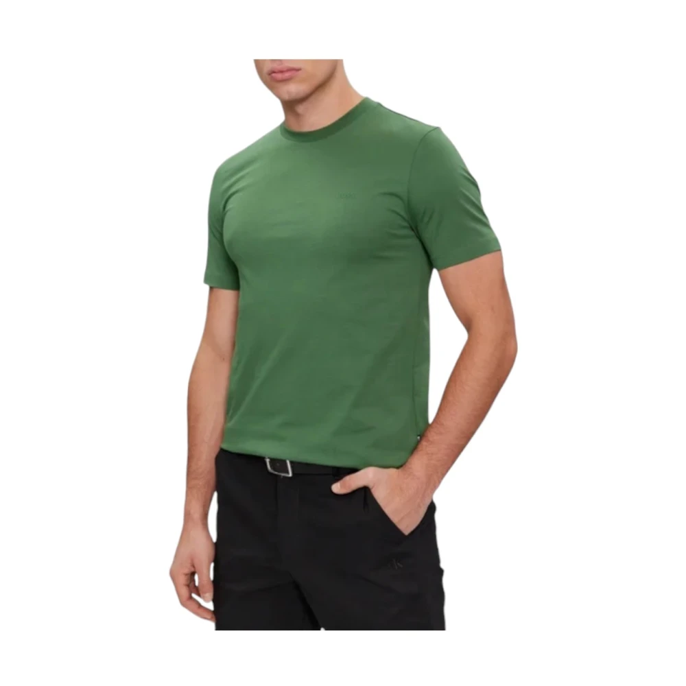 Boss Katoenen T-Shirt Green Heren