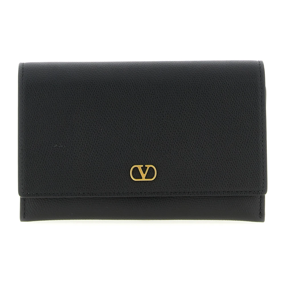 Valentino Garavani Women's Black Cross Body Bags, One Size, Vlogo Signature Chain Wallet