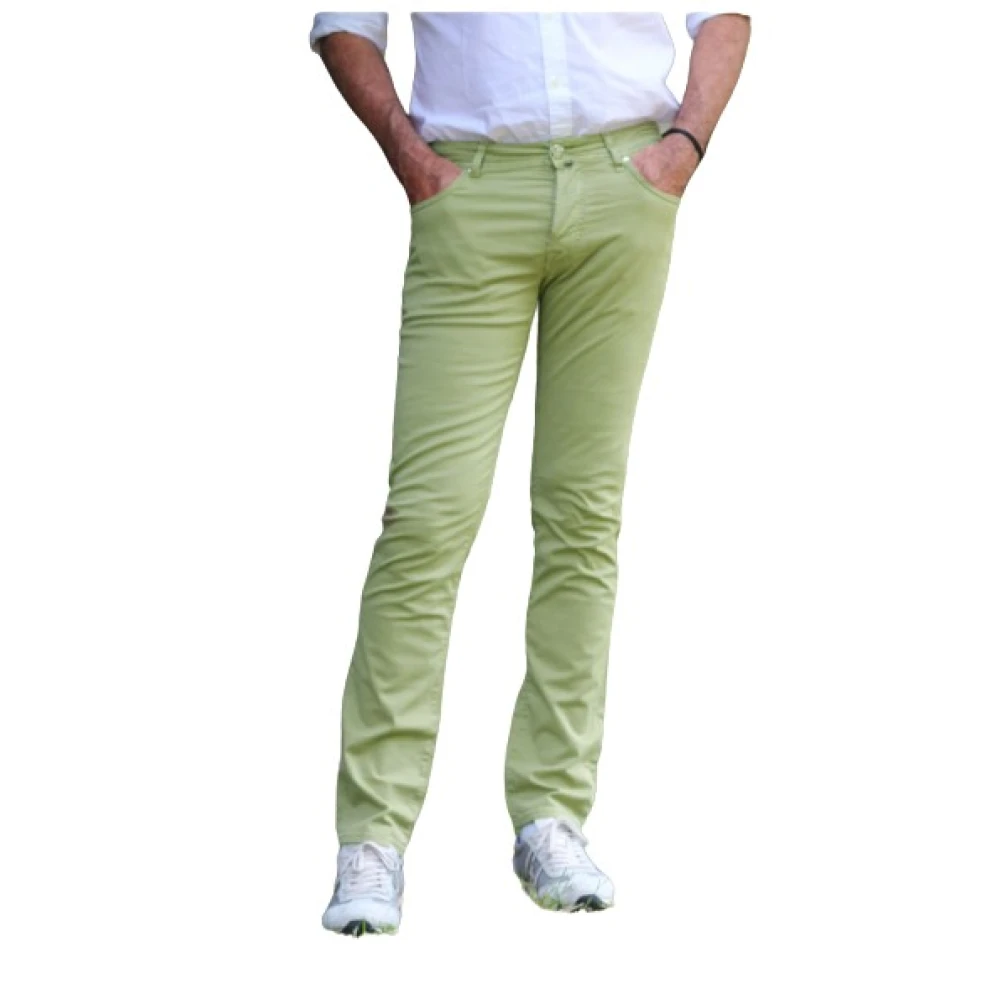 Jacob Cohën Denim Jeans met katoen en lyocell mix Green Heren