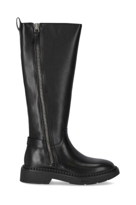 bottes-en-cuir-noir-a-fermeture-eclair
