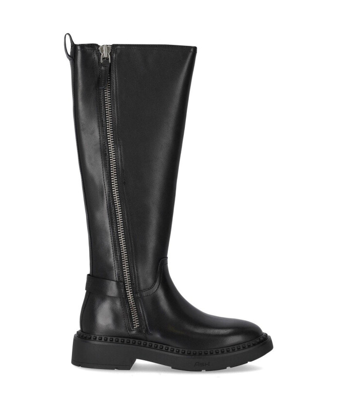 bottes-en-cuir-noir-a-fermeture-eclair