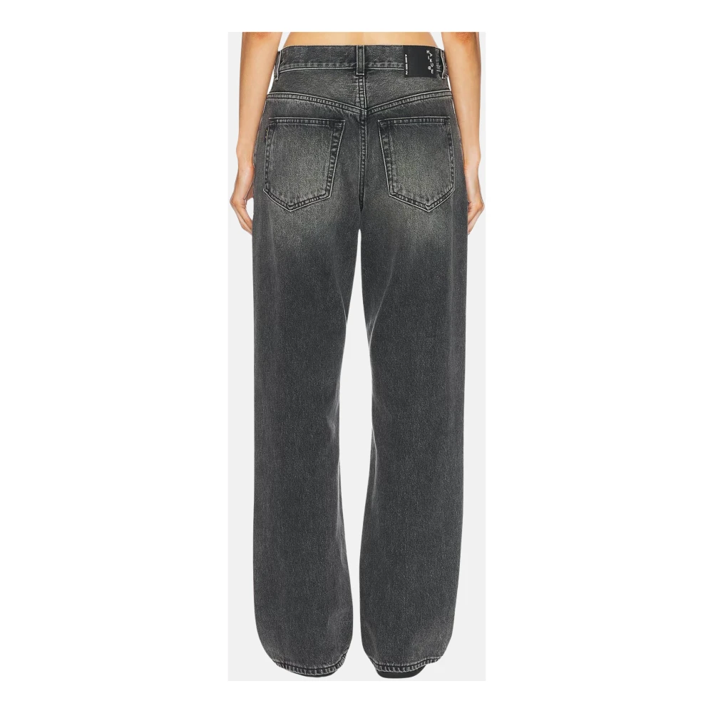 Haikure High-waisted Straight Leg Jeans Black Dames