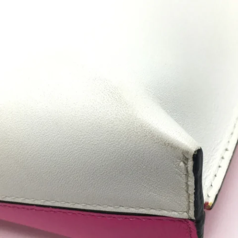 Loewe Pre-owned Leather clutches Pink Dames
