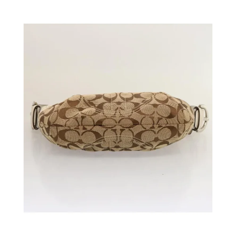Coach Pre-owned Canvas shoulder-bags Beige Dames