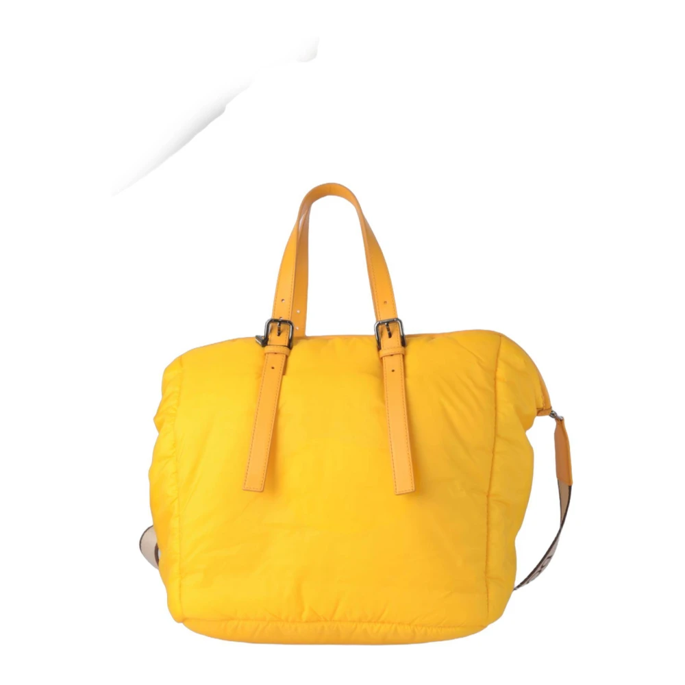 Dolce & Gabbana Heren Grote Stoffen Tas Yellow Heren