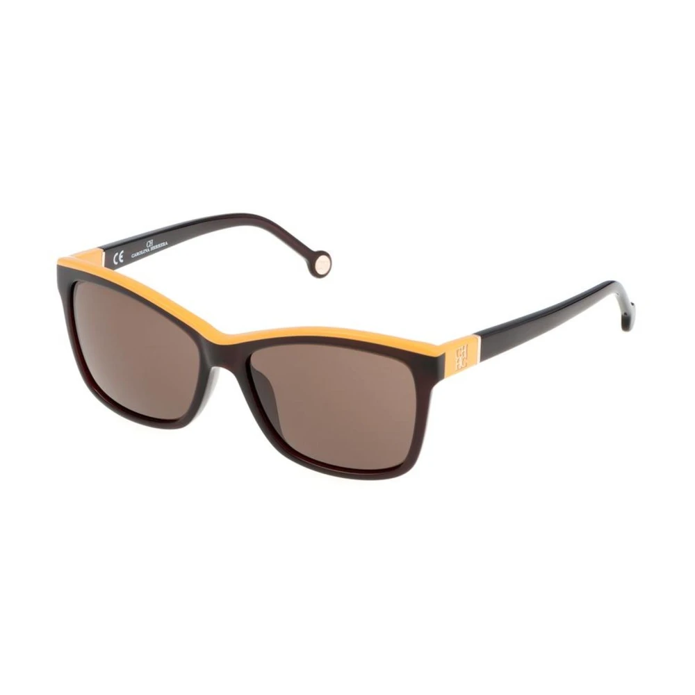 Carolina Herrera Brun Acetat Dam Solglasögon med Specialfunktioner Brown, Dam