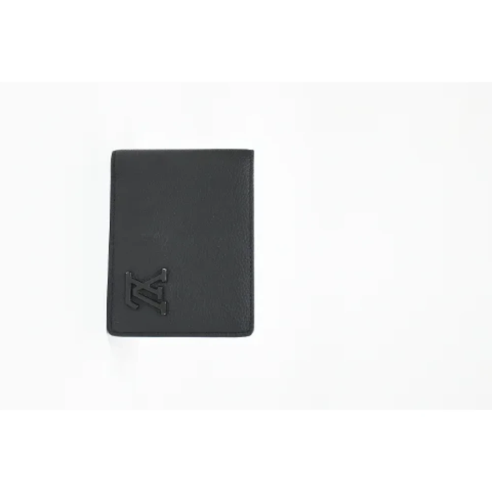 Louis Vuitton Vintage Pre-owned Leather wallets Black Heren