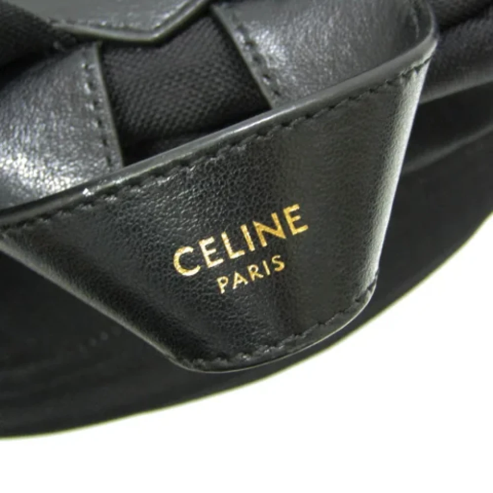 Celine Vintage Pre-owned Canvas shoulder-bags Black Dames