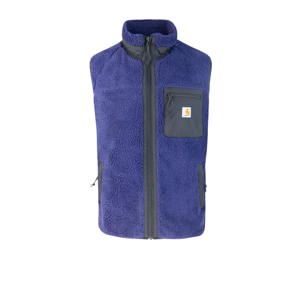 Carhartt WIP Blauwe Jassen Liner Vest Nylon Rits Blue Heren