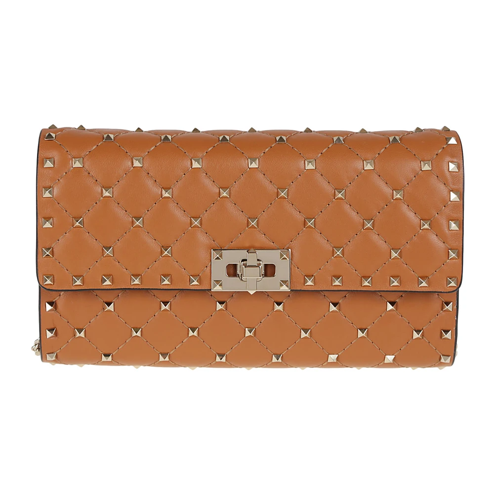 Valentino Garavani Rockstud Spike Schoudertas Brown Dames