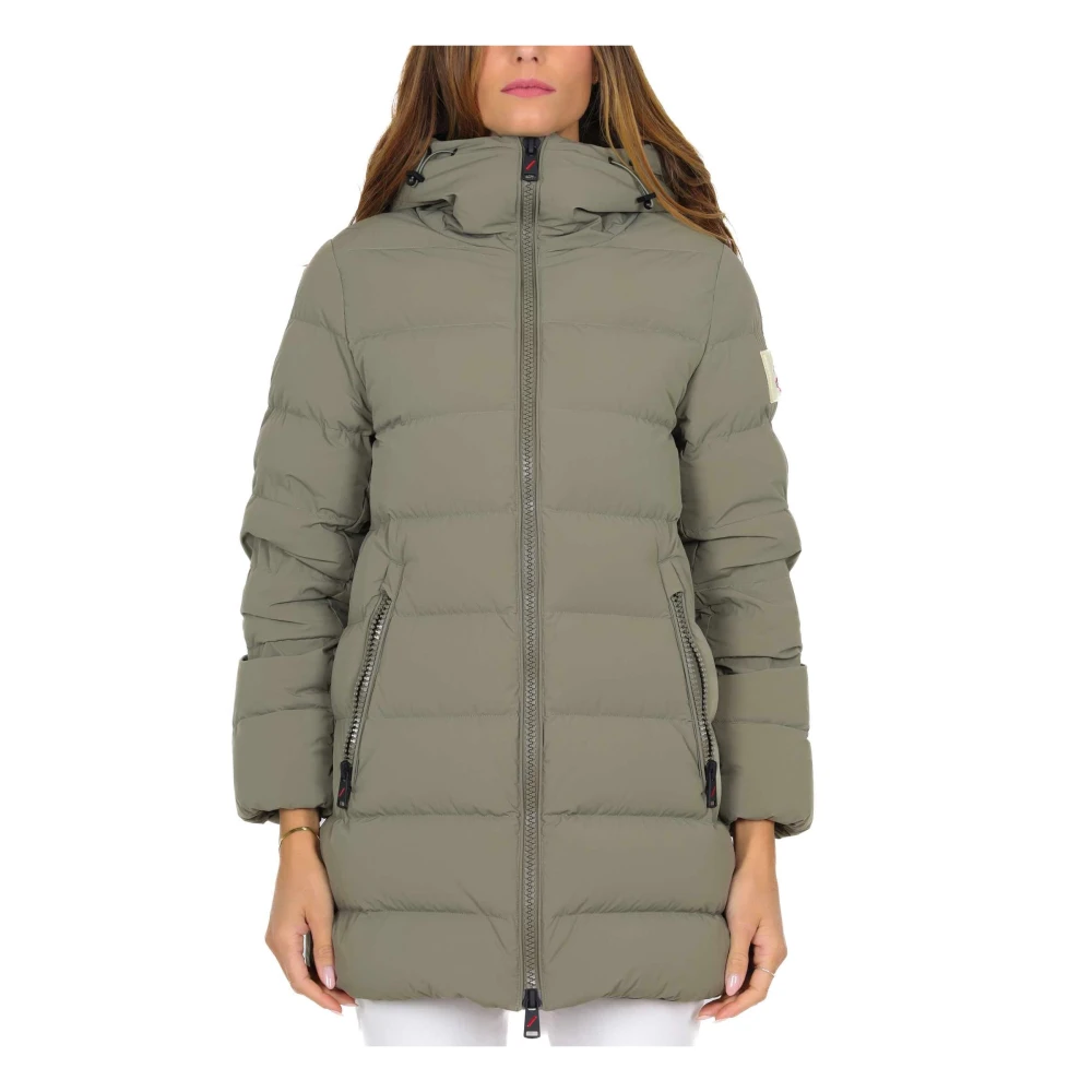 Afterlabel Gewatteerde jas Saliegroen Green Dames