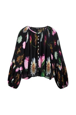 floral-pattern-button-up-blouse