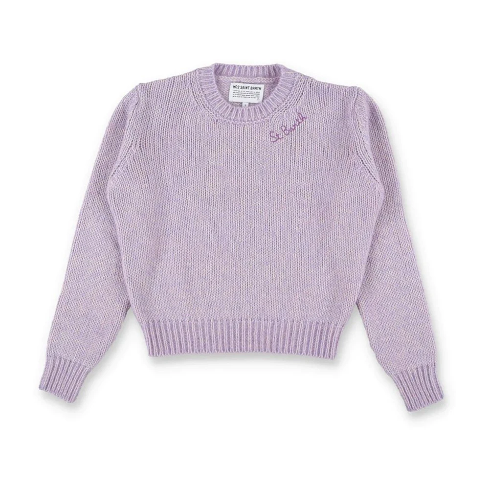 MC2 Saint Barth Stijlvolle Sweaters voor Heren Purple Dames