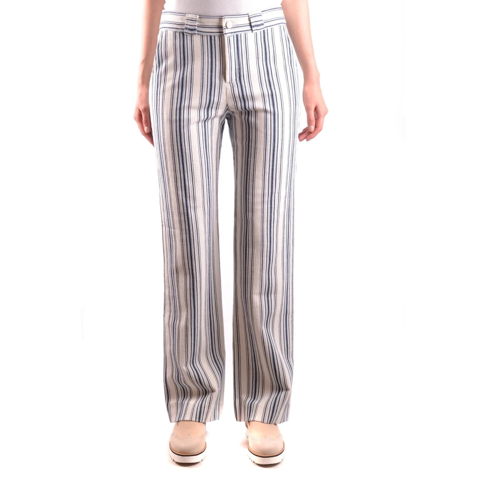 See By Chloé Women's White Relaxed Trousers - Wide Trousers - L - Trousers