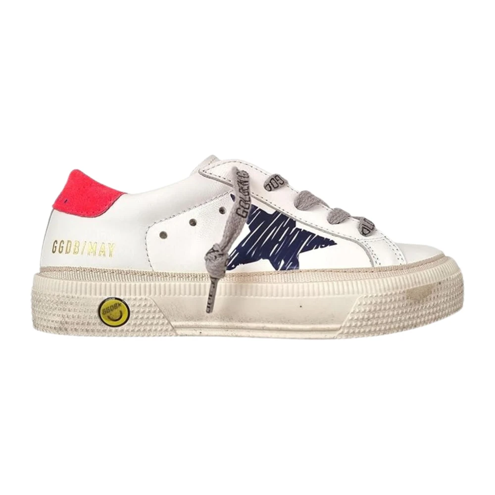 Golden Goose Vita Barn May Sneakers Blå Stjärna White, Flicka