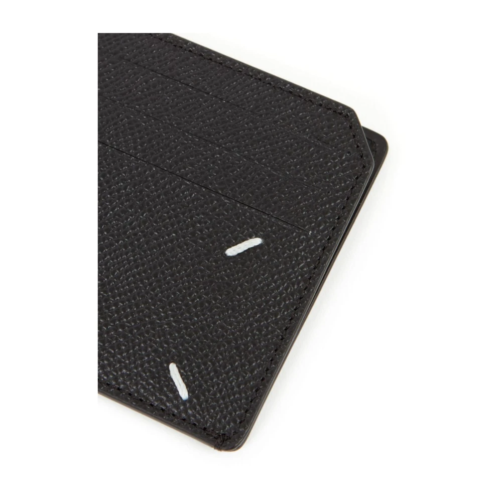 Maison Margiela Leather Card Holder met Inserts Black Heren