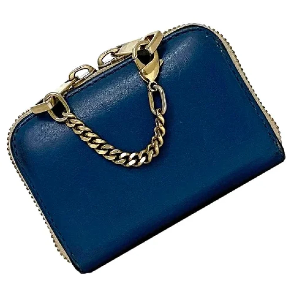 Chloé Pre-owned Leather wallets Blue Dames