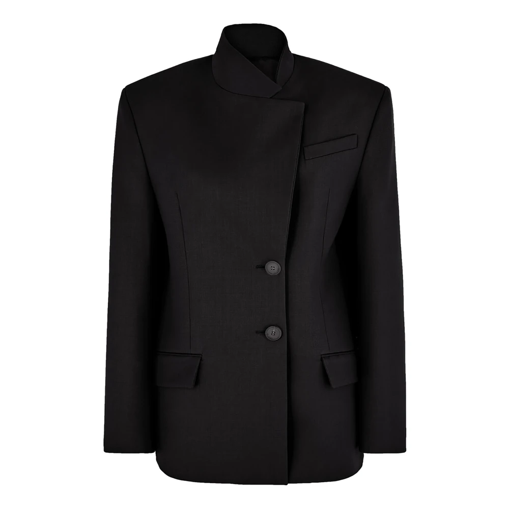The Attico Stijlvolle Dameskleding Buitenkleding in Zwart Black Dames