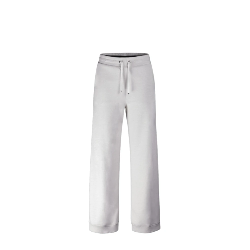 Moorer Mjuka bomullskashmir joggers Beige, Dam