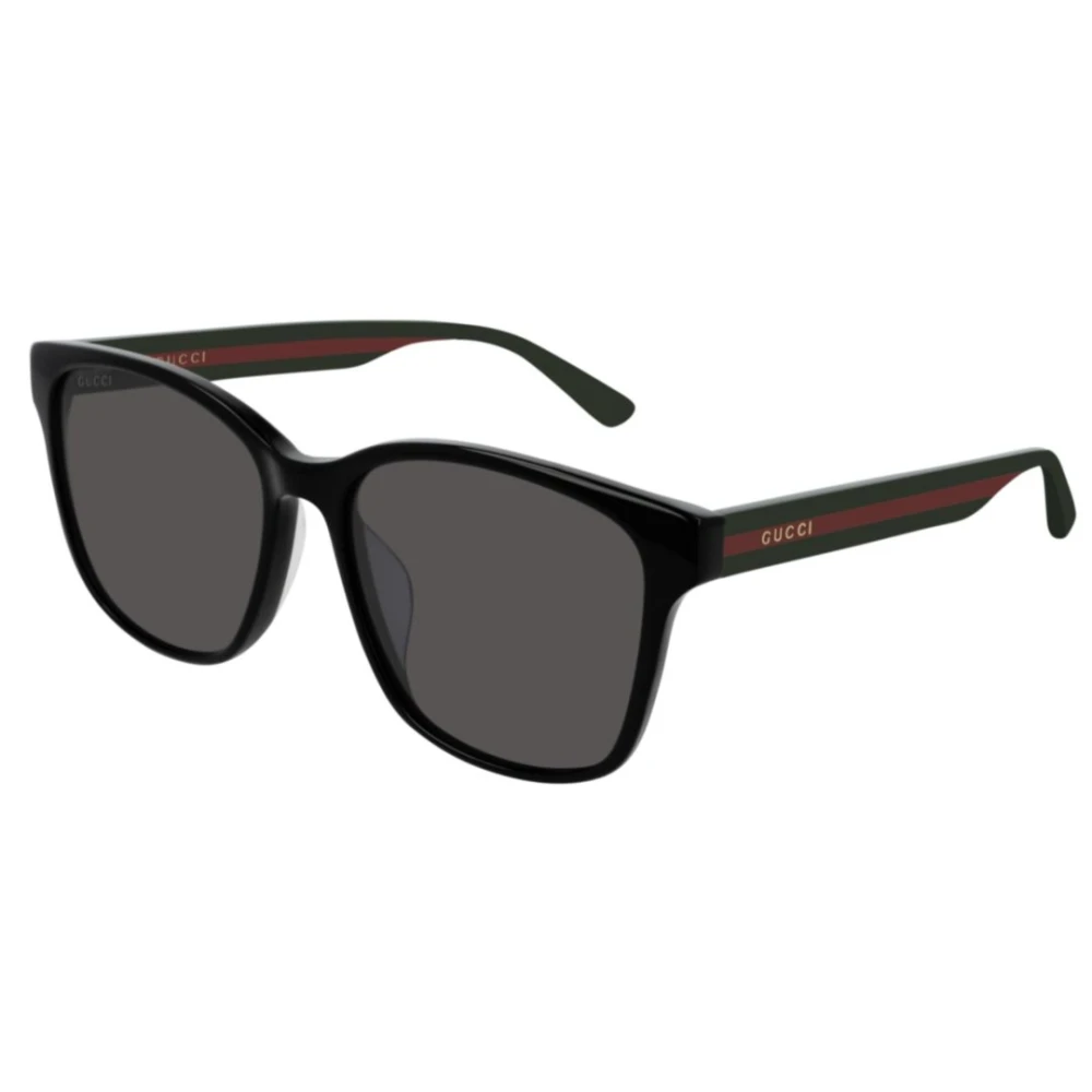 Gucci Unisex Black Square Sunglasses - Sunglasses - 56 Mm - Accessories