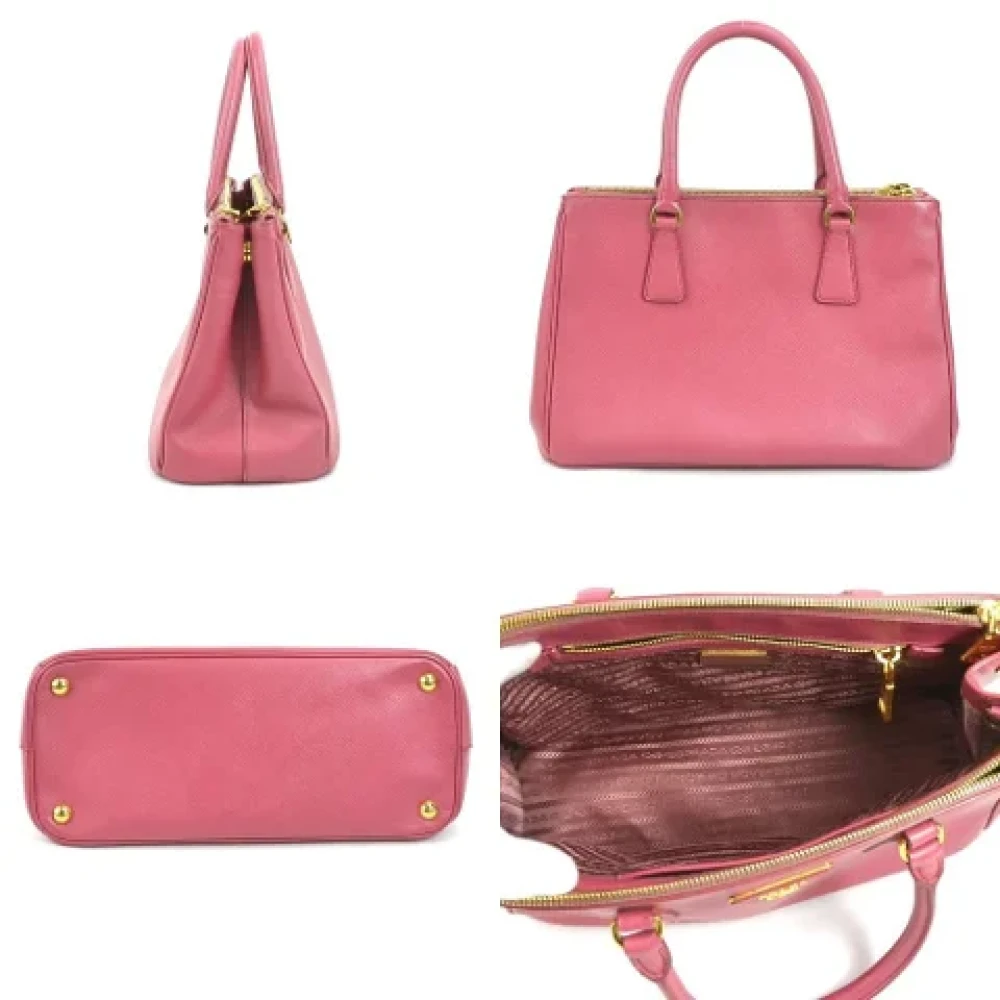 Prada Vintage Pre-owned Leather prada-bags Pink Dames