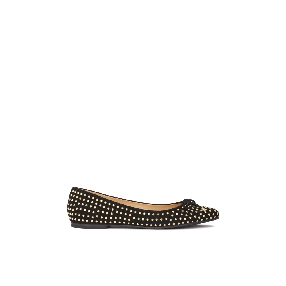 Kazar Vrouw Multicolor Schoenen Dames, Veelkleurig, 36 Eu, Suède, Suède Ballerina's Versierd Met Gouden Strass