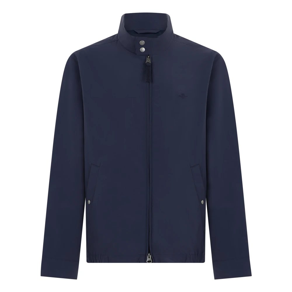 Gant Men's Blue Bomber Jackets, M, Lightweight Harrington Jacket