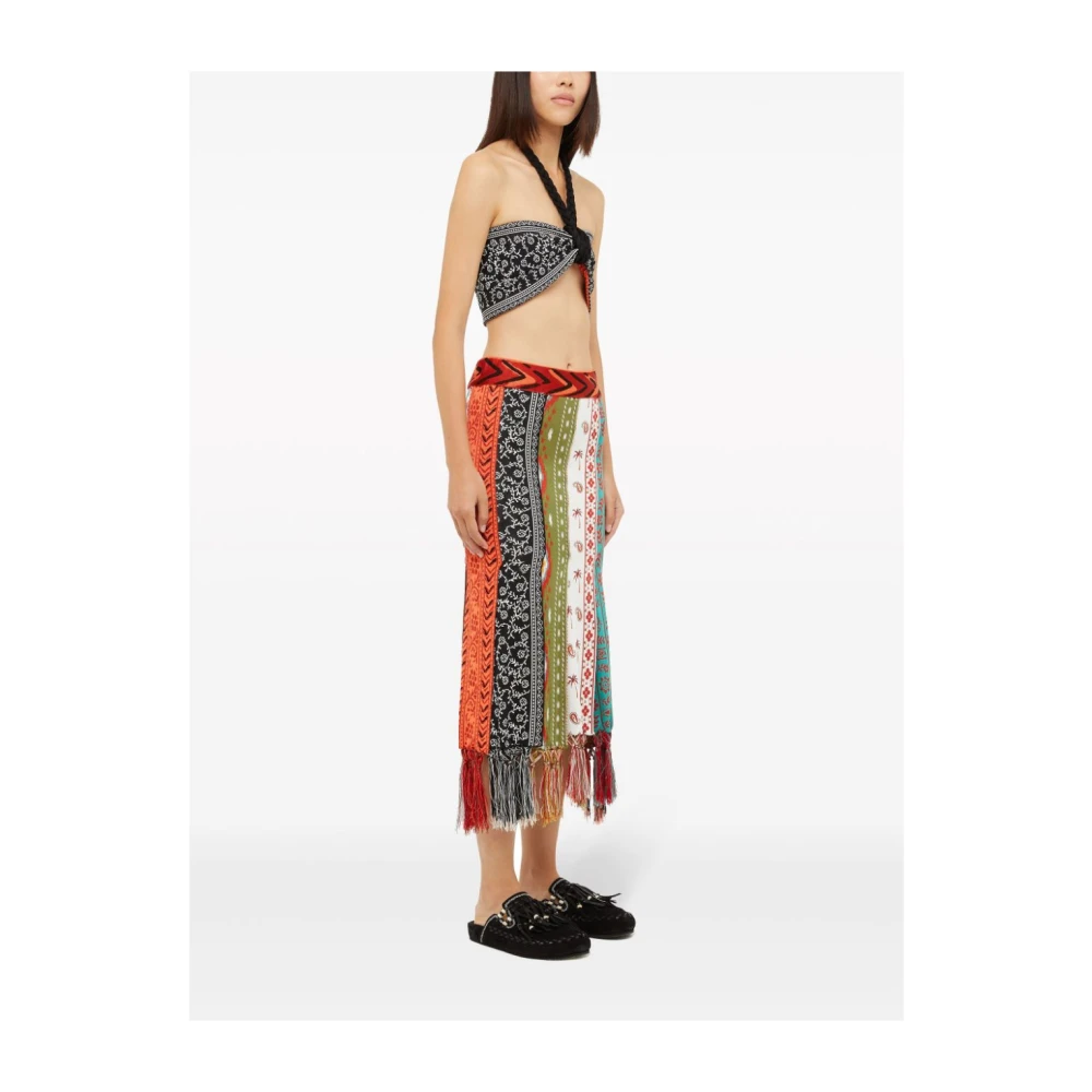 Alanui Geborduurd gebreid bandeau topje Multicolor Dames