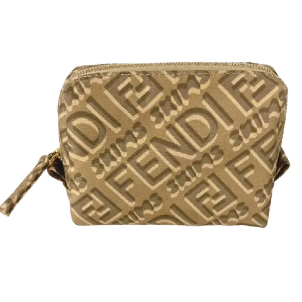 Fendi Vintage Pre-owned Nylon fendi-bags Beige Dames